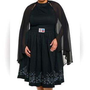 Her Universe Star Wars Darth Vader Cape Dress Medium NWT